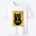 Kyoto-Lion Black Cat Eats Ramen In Big Bites Classic T-Shirt