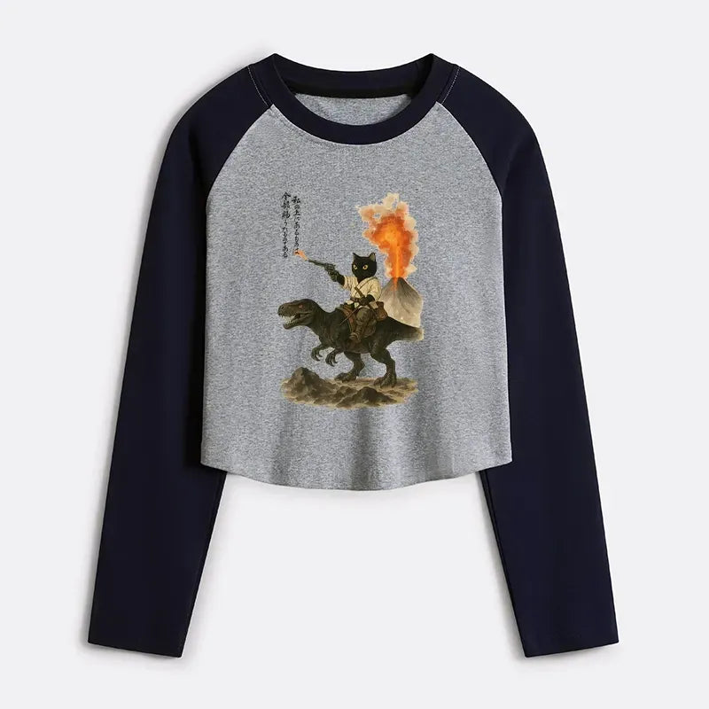 Kyoto Lion Cat Dinosaur Shirt for Women