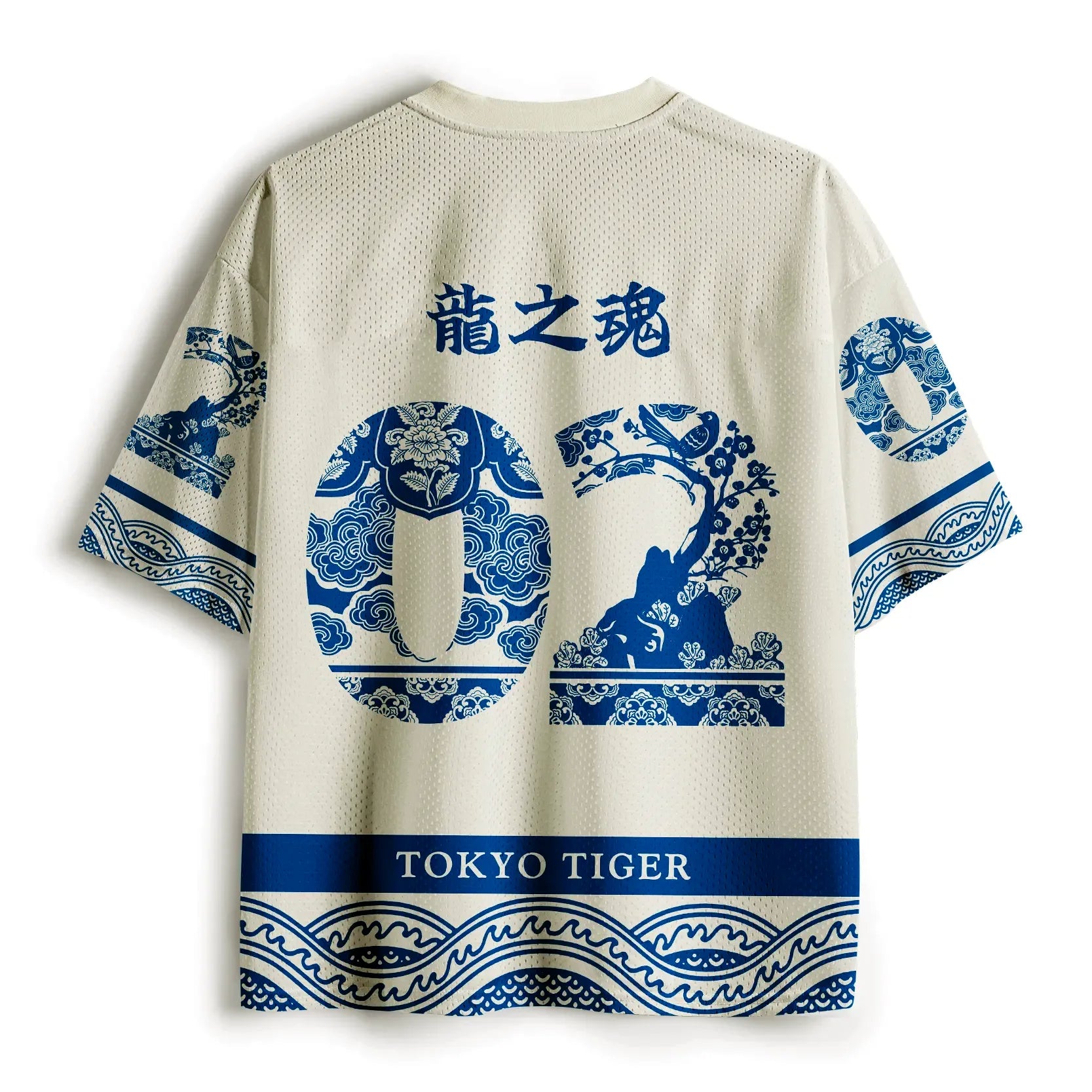 Kyoto-Lion Azure Dragon Porcelain Mesh Jersey