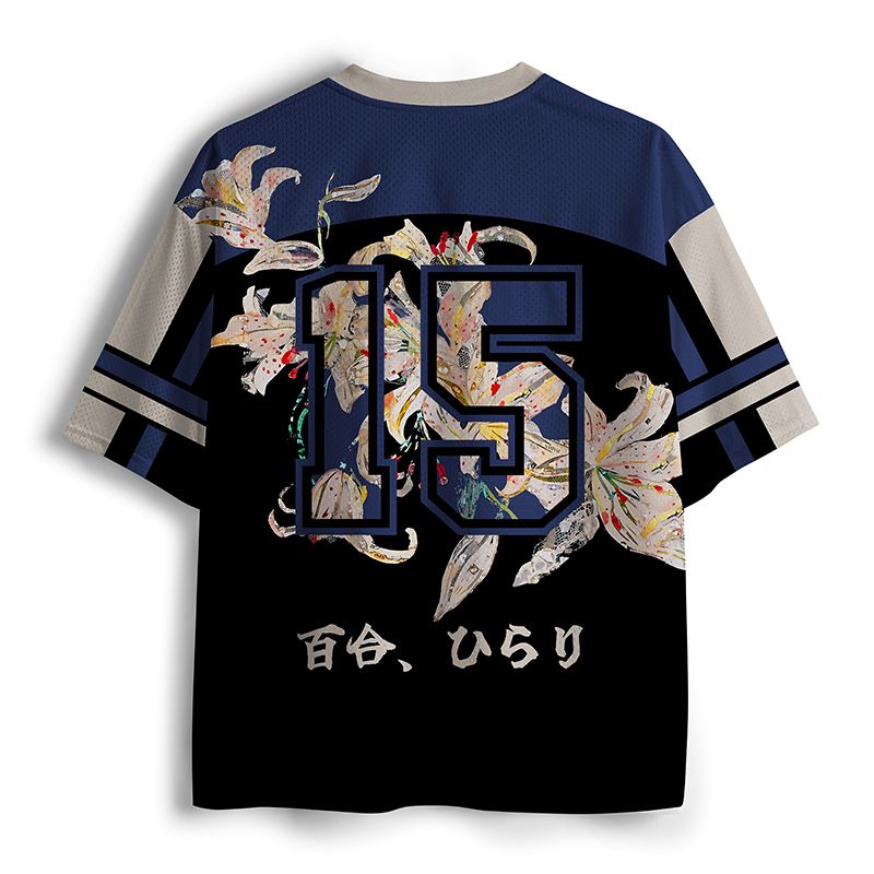 Japanese vintage mesh jersey for daily wear