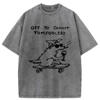 Kyoto-Lion Unisex Cotton Tee for Daily Wear