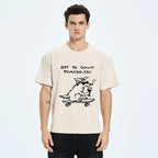 Kyoto-Lion Unisex Cotton Tee for Daily Wear