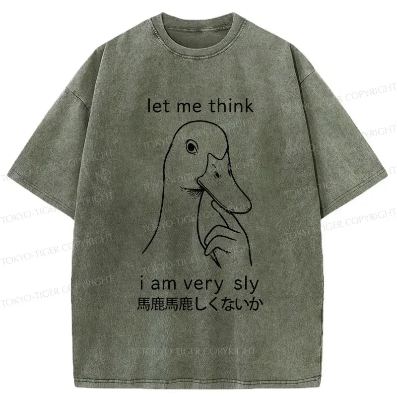 Kyoto-Lion Thinking Goose Washed T-Shirt