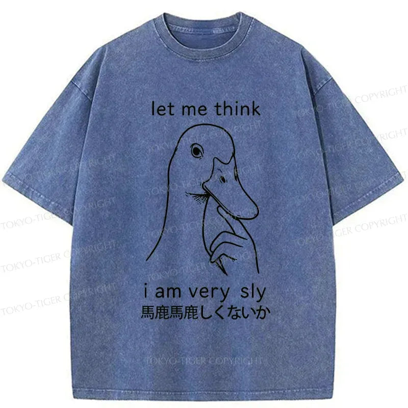Kyoto-Lion Thinking Goose Washed T-Shirt
