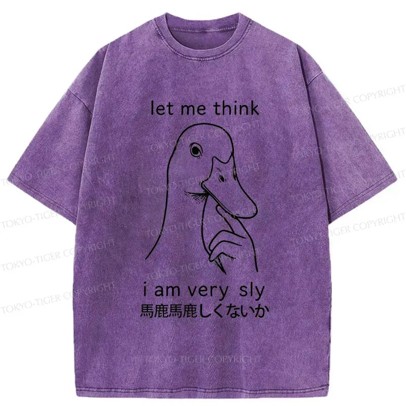Kyoto-Lion Thinking Goose Washed T-Shirt