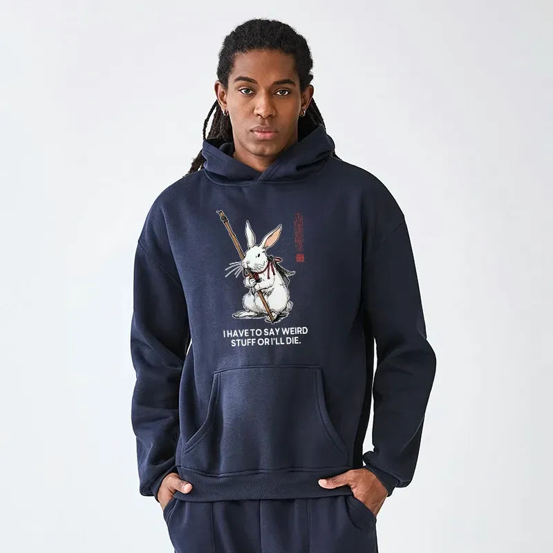 Kyoto-Lion Japanese Fleece Hoodie for Gift Idea