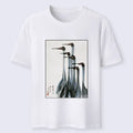 Retro Crane Painting T-Shirt on Sale