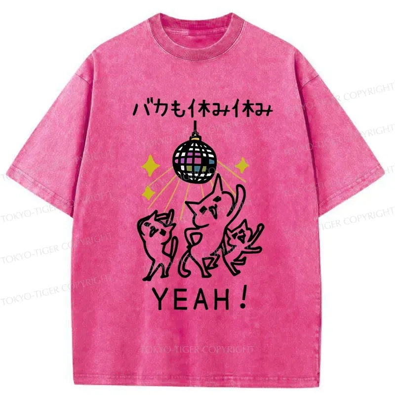 Funny Washed T-Shirt for Daily Wear