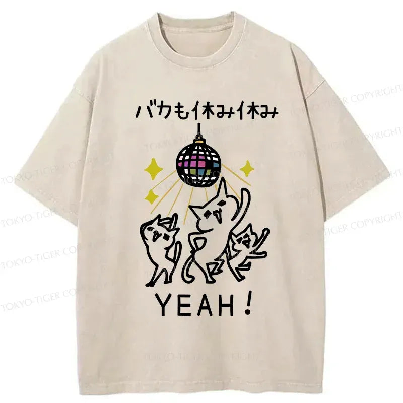 Funny Washed T-Shirt for Daily Wear