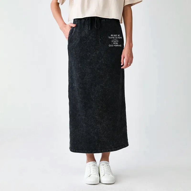 Soft Cotton Terry Skirt for Everyday Wear
