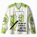 Funny Pickle Long Sleeve Jersey for Daily Wear