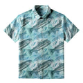 Kyoto-Lion Swimming Fish And Fishhook Button-up Shirt