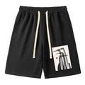 Japanese Crane Poster Unisex Shorts Trendy