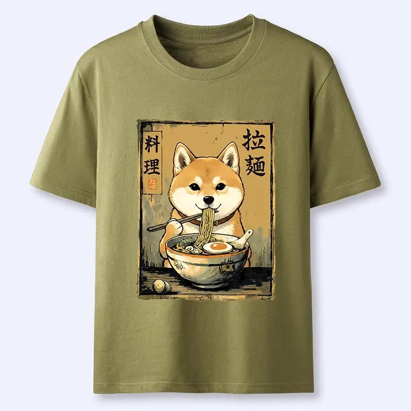 Kyoto-Lion Shiba Inu Obsessed With Eating Ramen Classic T-Shirt