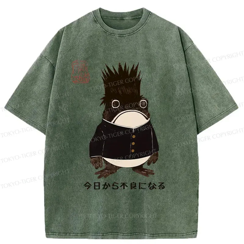 Japanese Vintage Lion Washed T-Shirt