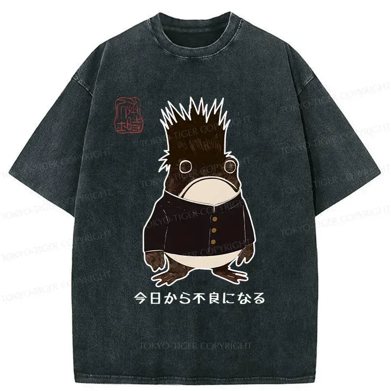 Kyoto-Lion Going To Get Bad From Today Washed T-Shirt
