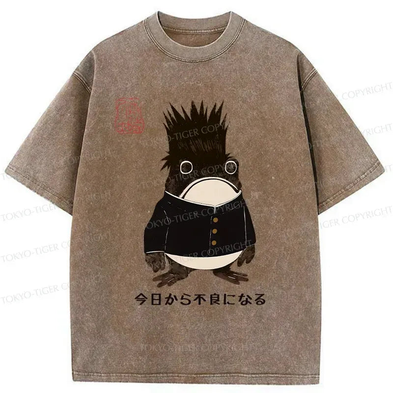 Kyoto-Lion Going To Get Bad From Today Washed T-Shirt