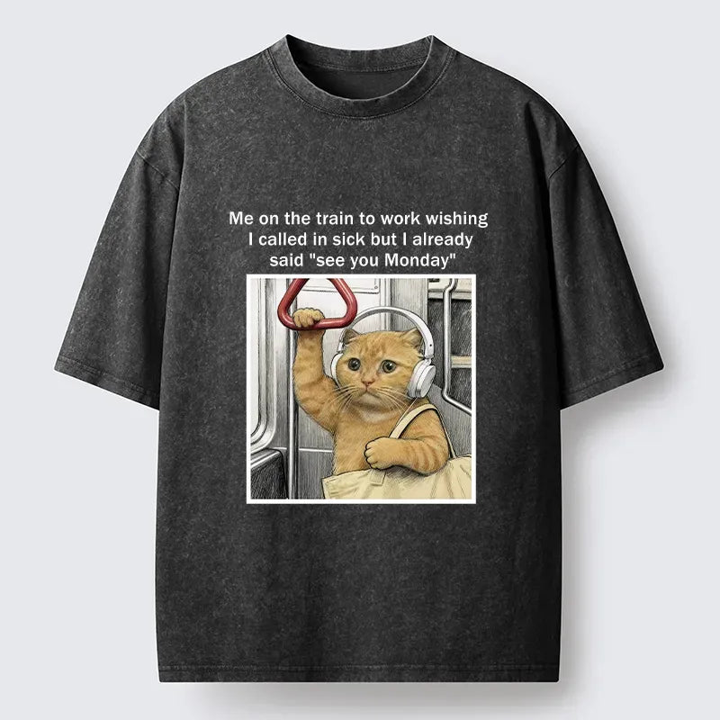 Unisex Ukiyo-e Cat Vintage T-Shirt