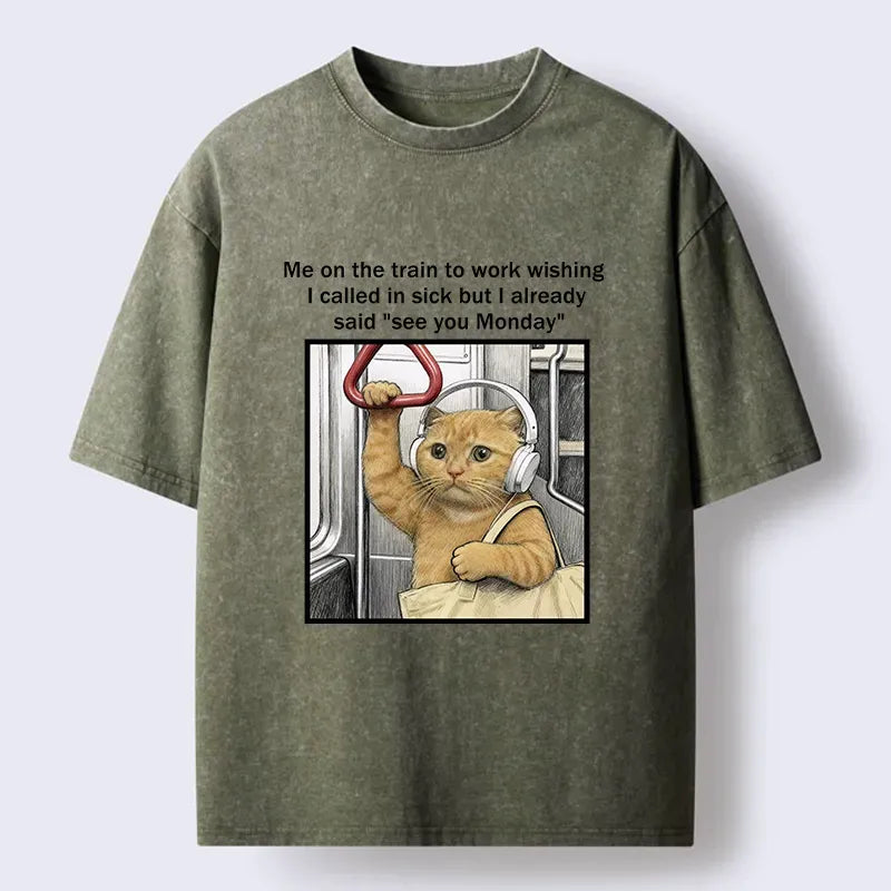Best Seller Cat T-Shirt for Streetwear
