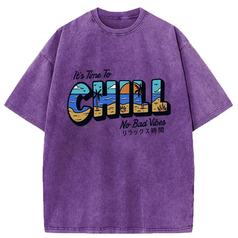 Kyoto Lion Washed T-Shirt for Daily Wear