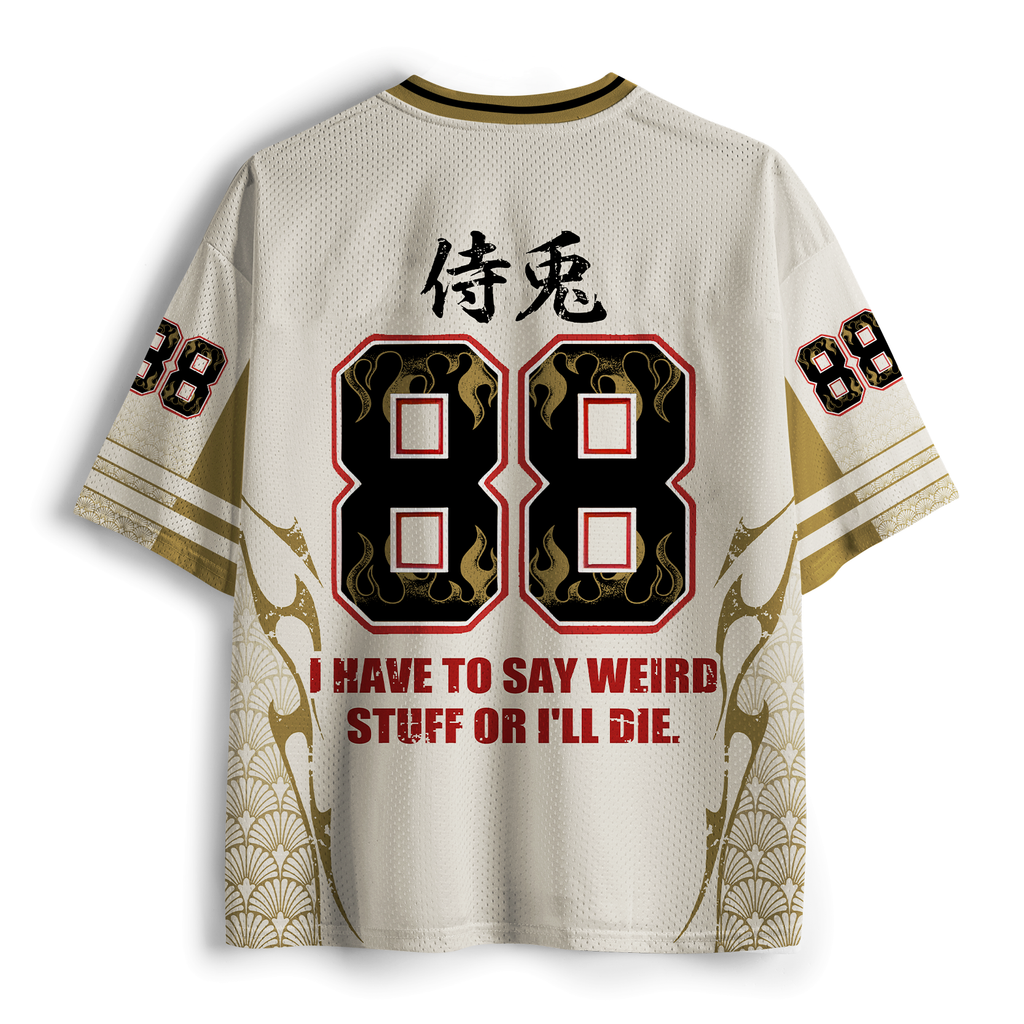 Quirky Warrior Rabbit Mesh Jersey Gift Idea