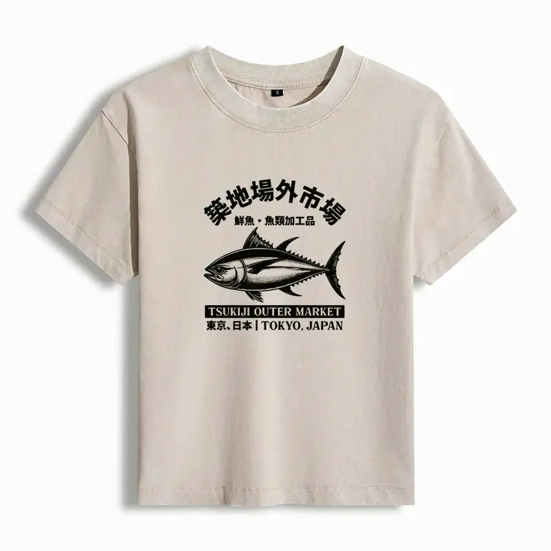 Japanese Washed T-Shirt for Women