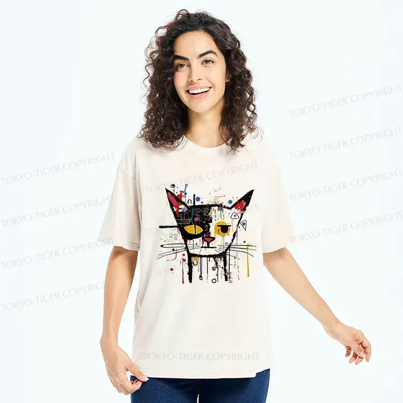 Best Seller Japanese Streetwear Cat T-Shirt