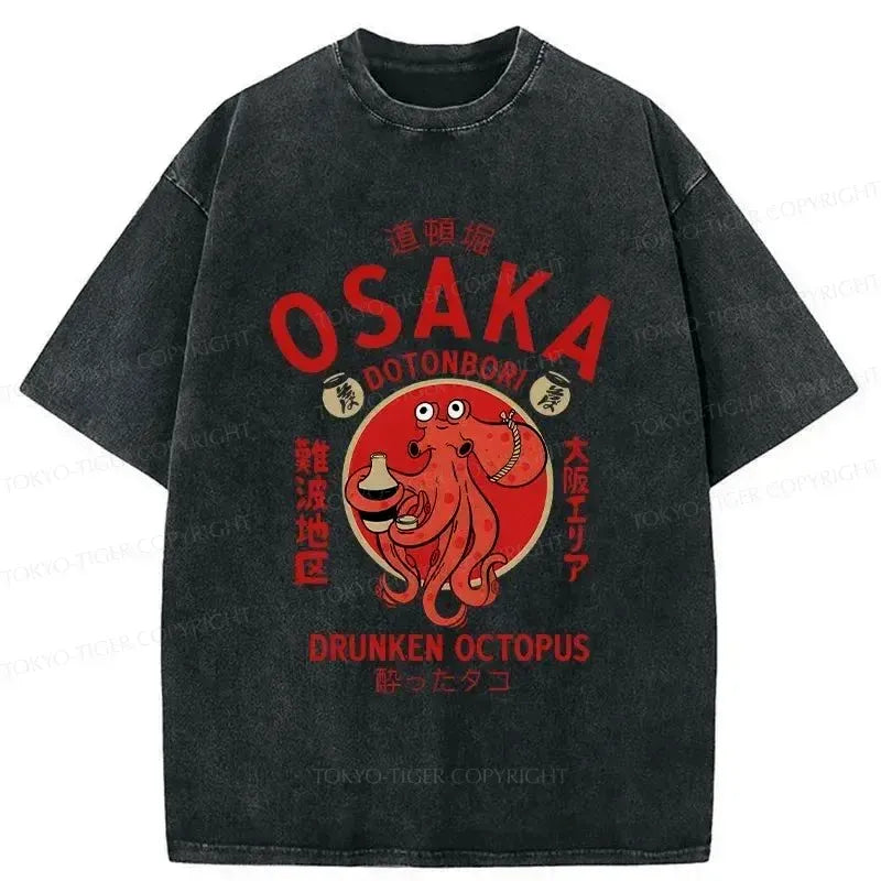 kyoto lion ukiyo-e washed t-shirt
