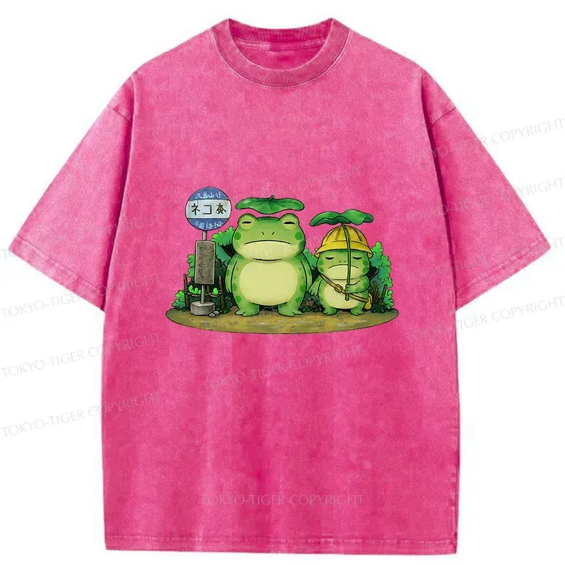 Kyoto-Lion Frog T-Shirt for Streetwear