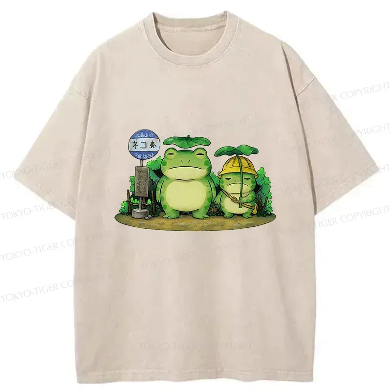 Kyoto-Lion Frog T-Shirt for Streetwear