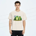 Kyoto-Lion My Neighbor Frog Washed T-Shirt