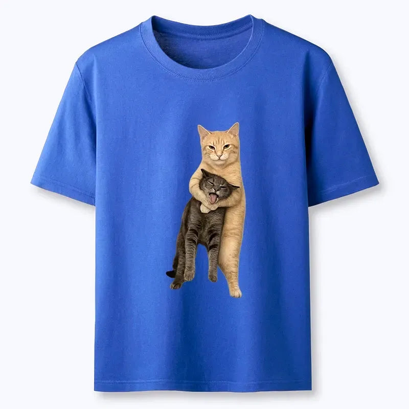 Kyoto-Lion Orange Cat¡¯s Tight Embrace Classic T-Shirt