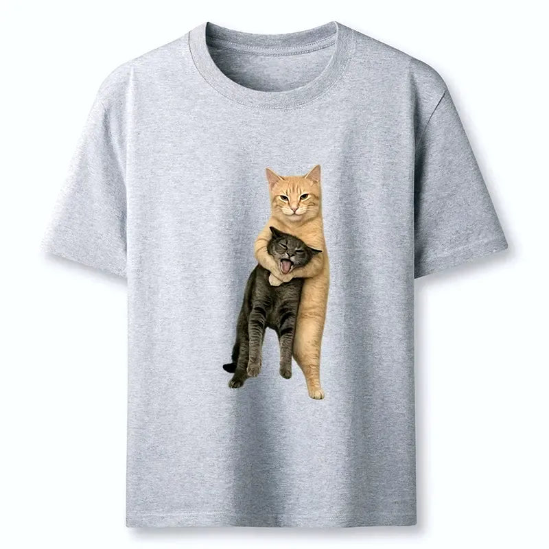 Japanese Cat T-Shirt for Streetwear