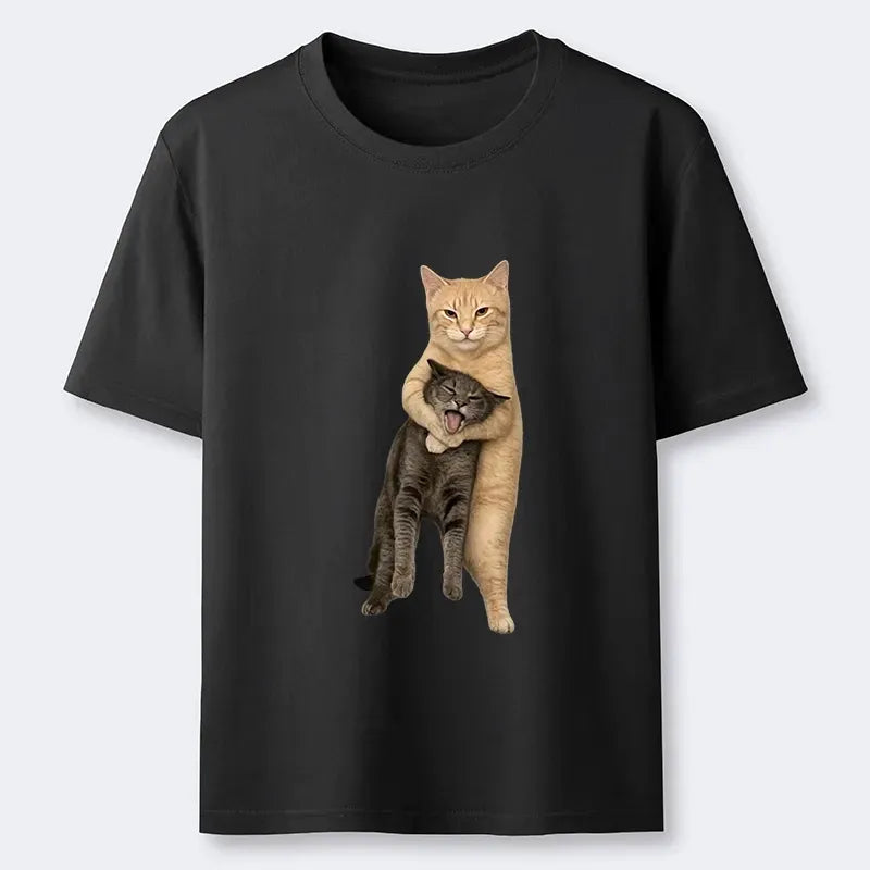 Kyoto-Lion Orange Cat¡¯s Tight Embrace Classic T-Shirt