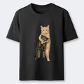 Kyoto-Lion Orange Cat¡¯s Tight Embrace Classic T-Shirt