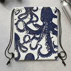 Octopus Drawstring Backpack for Travel