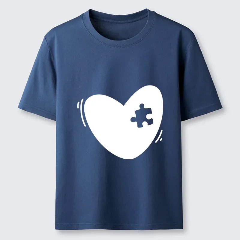 Kyoto-Lion Cute Heart Puzzle Classic T-Shirt