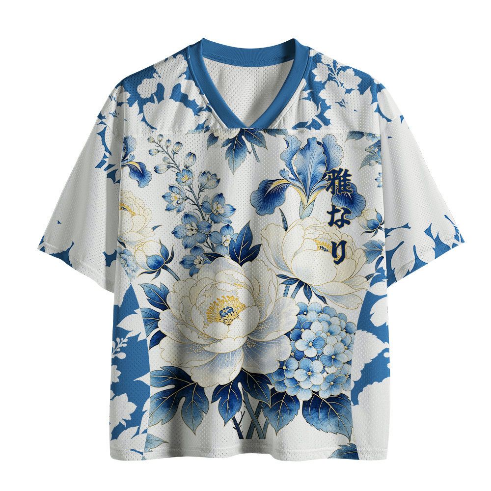 Ukiyo-e Lion Mesh Jersey for Sports