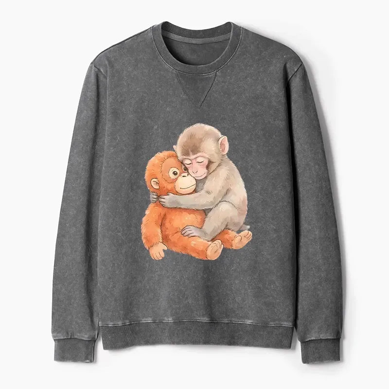 Kyoto-Lion Poor Punch Washed Terry Sweatshirt