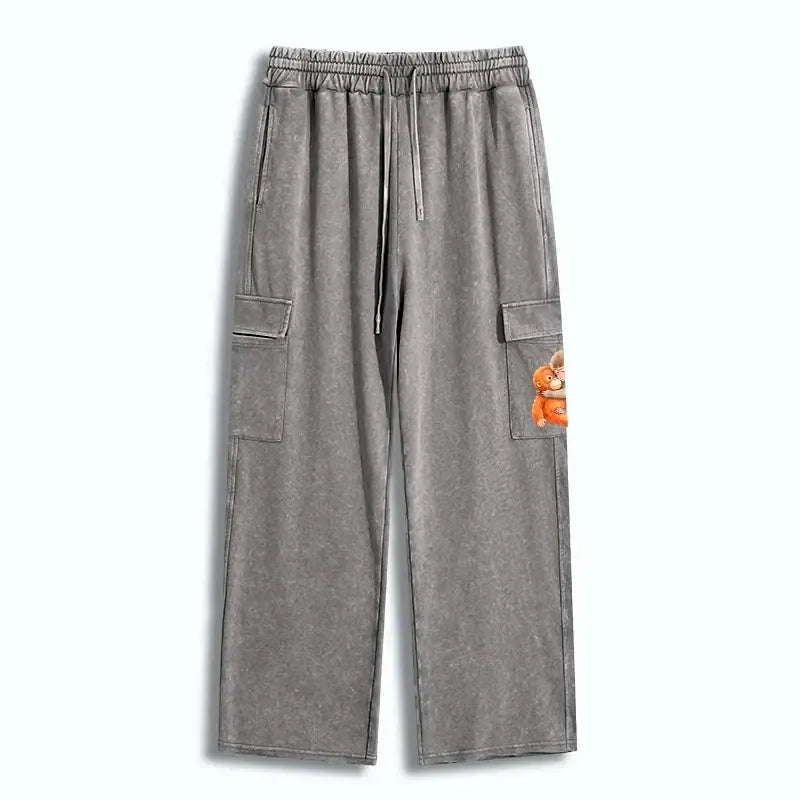 Kyoto-Lion Poor Punch Washed Utility Sweatpants