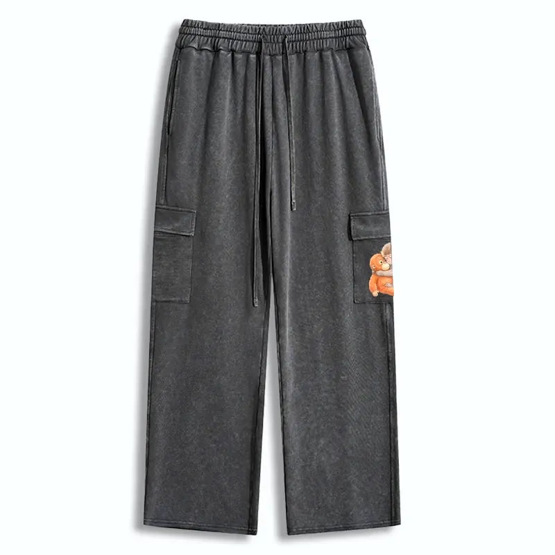 Kyoto-Lion Poor Punch Washed Utility Sweatpants