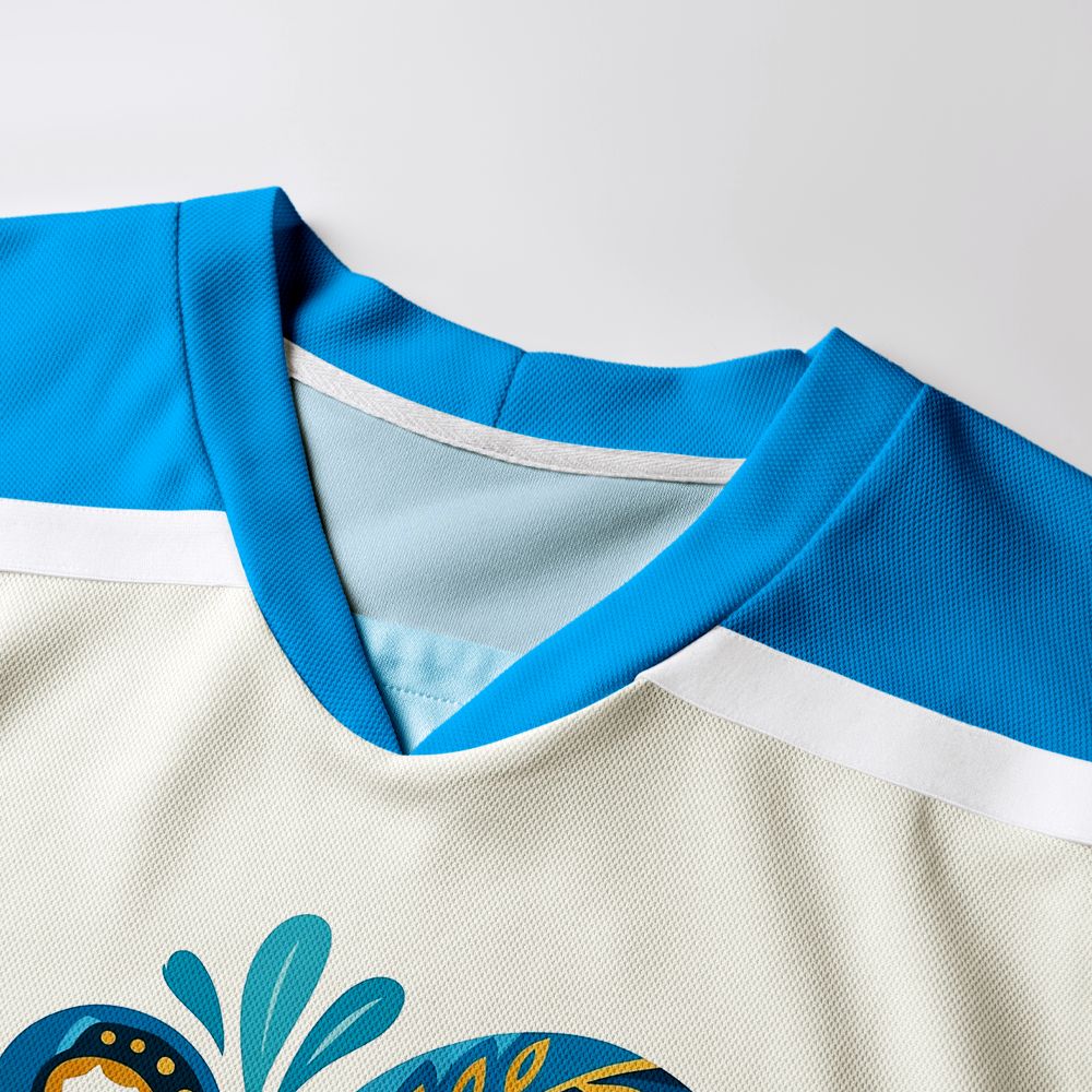 Kyoto-Lion Mystic Octopus Waves Long-Sleeve Hockey Jersey
