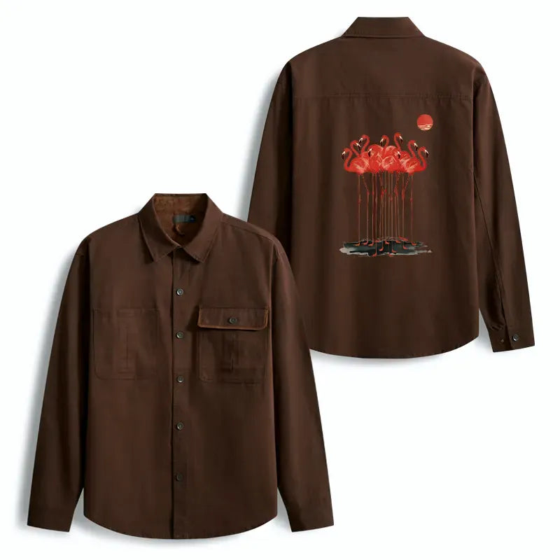 Kyoto Lion Flamingos Dusk Jacket On Sale
