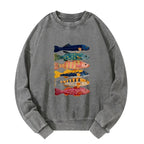 Japanese Fish Print Sweatshirt Best Seller