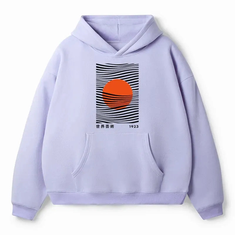 Japanese fleece hoodie for streetwear