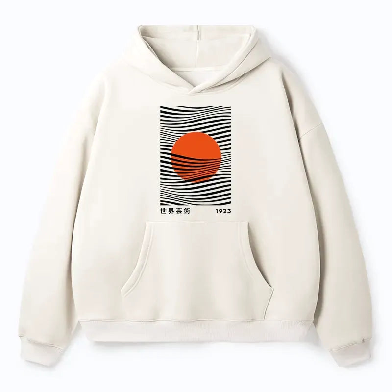 Japanese fleece hoodie for streetwear