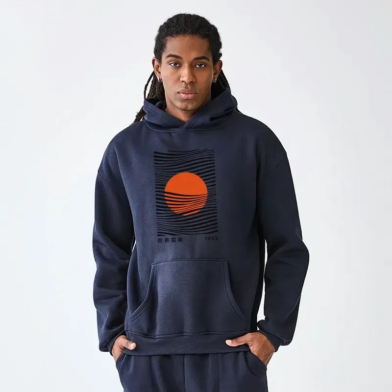 Kyoto lion minimalist hoodie for daily wear