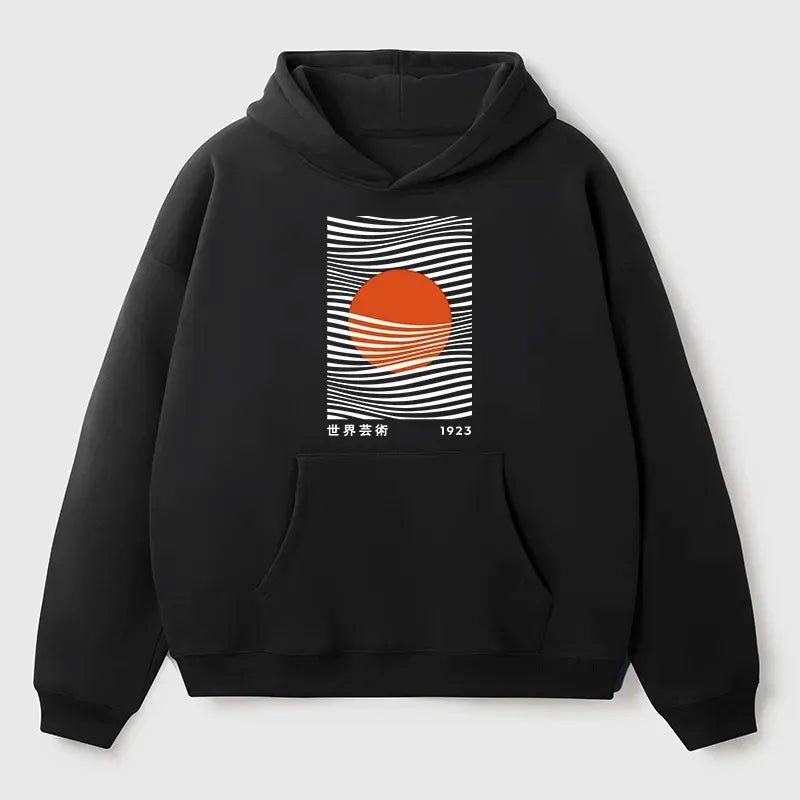 Kyoto lion minimalist hoodie for daily wear