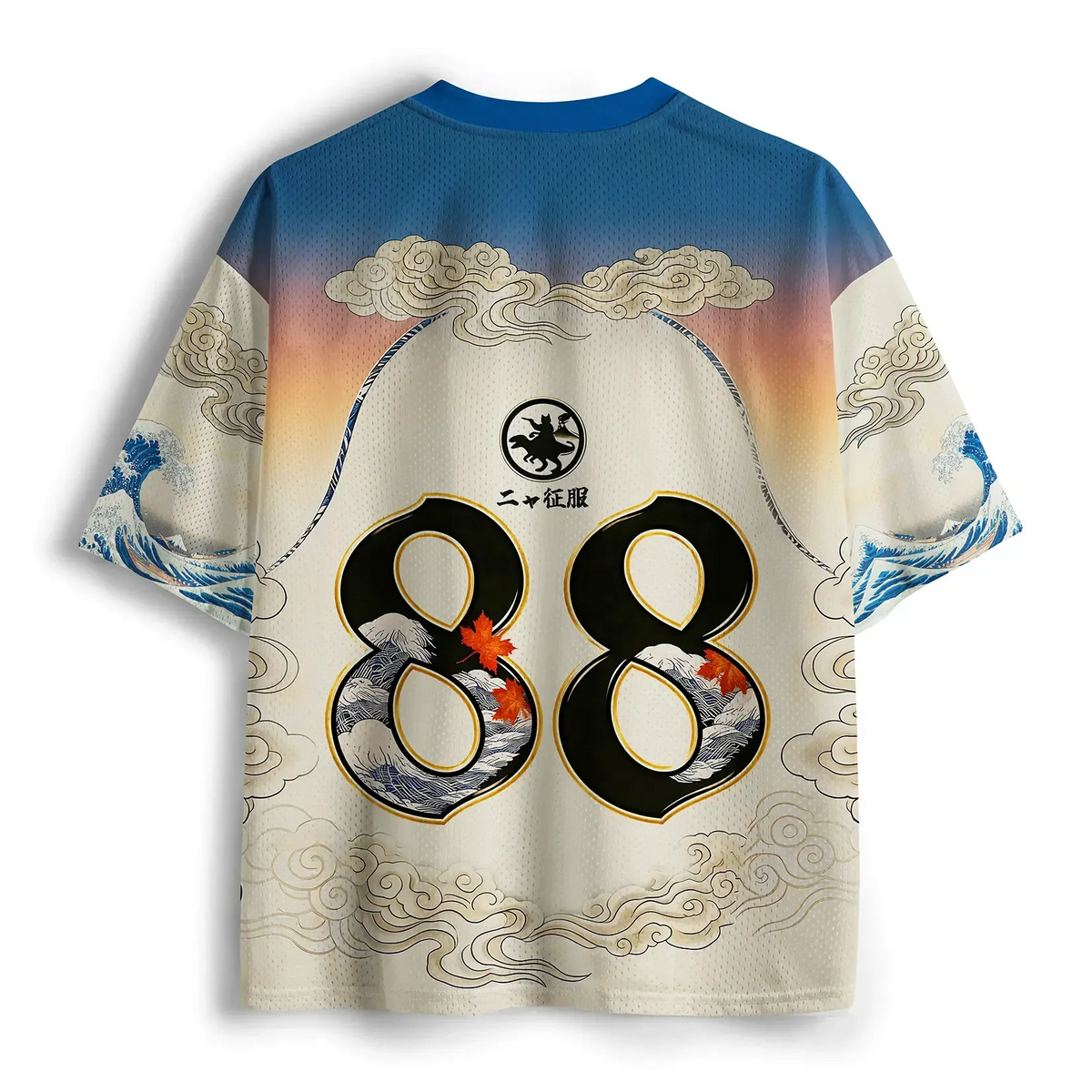 Cat Riding Dinosaur Mesh Jersey Free Shipping