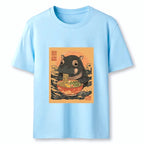 Japanese Lion Ramen T-Shirt for Daily Wear